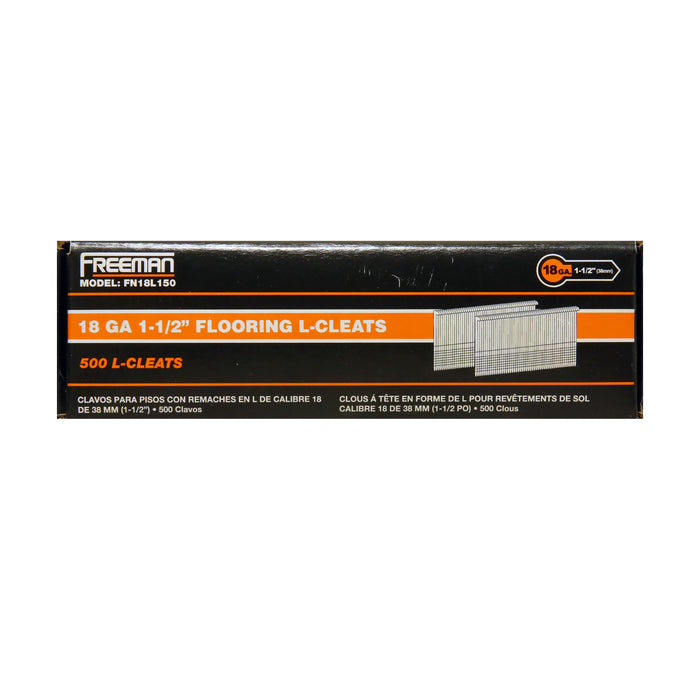 18-Gauge 1-1/4" to 1-3/4" Glue Collated Flooring L-Cleats