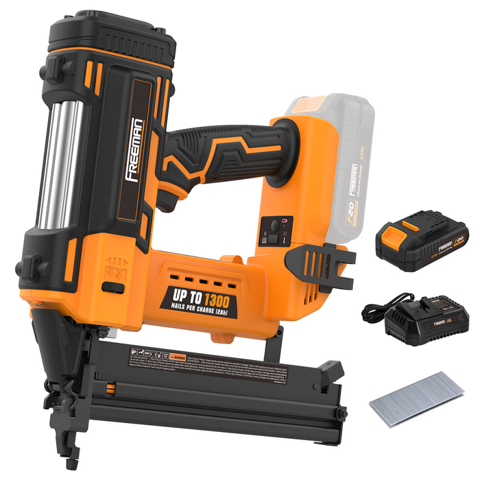 PE20V9040 20 Volt Cordless 18-Gauge 1-5/8" Narrow Crown Stapler Kit