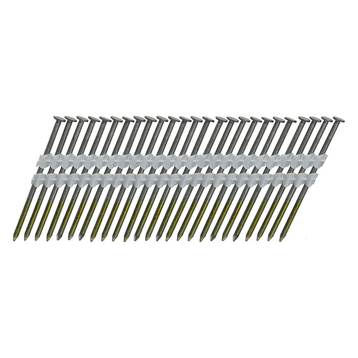 21 Degree .120" x 3" Plastic Collated Bright Smooth Shank Framing Nails (500 Count)