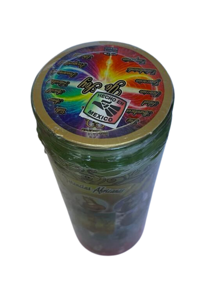 7 African Powers Candle: Harness the Strength of Spiritual Forces ( 7 Potencias Africanas )
