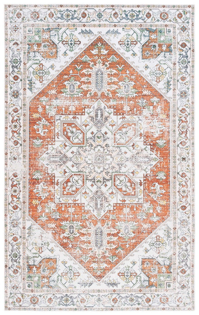 IVORY / RUST / RECTANGLE / 3' X 5'