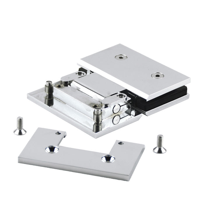 Adjustable Heavy duty 180° Glass to Glass Hinges Square Edged | TR626