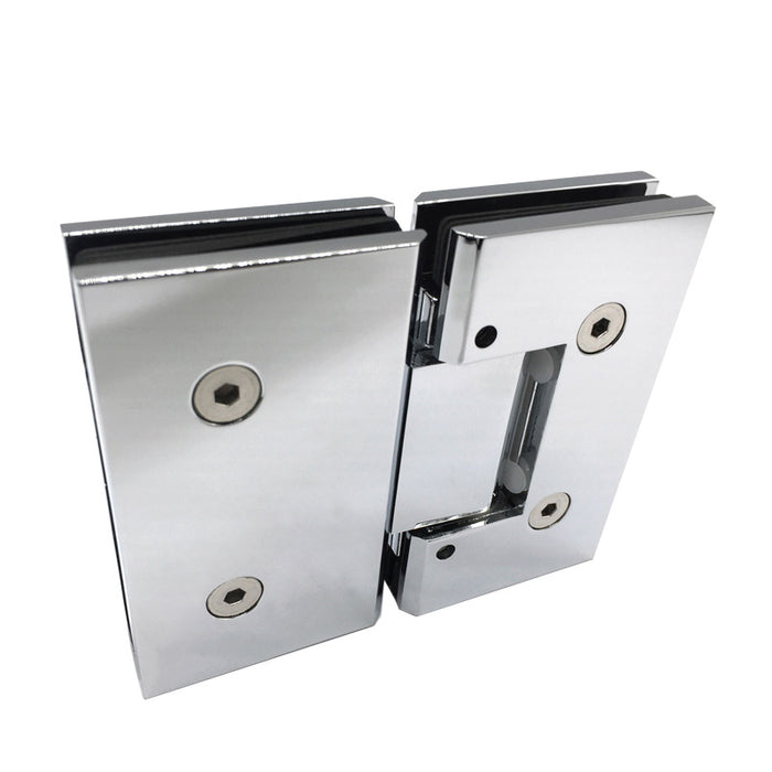 Adjustable Heavy duty 180° Glass to Glass Hinges Square Edged | TR626