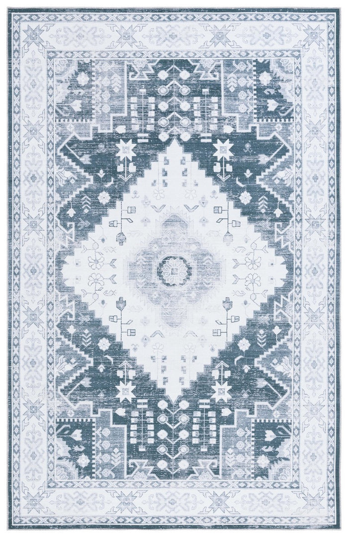 GREY GREEN / IVORY / RECTANGLE / 3' X 5'