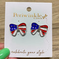 American Flag Bow Earrings - Lyla's: Clothing & Gifts - Online and Rockwall Texas Boutique