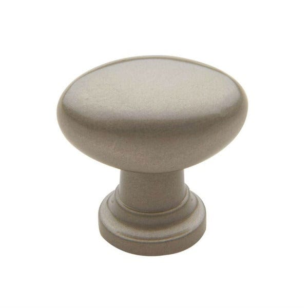 Baldwin 4910 Oval Cabinet Knob in Satin Nickel