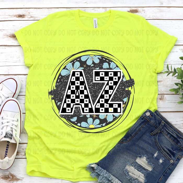 Blue Floral State Bundle - PNGS