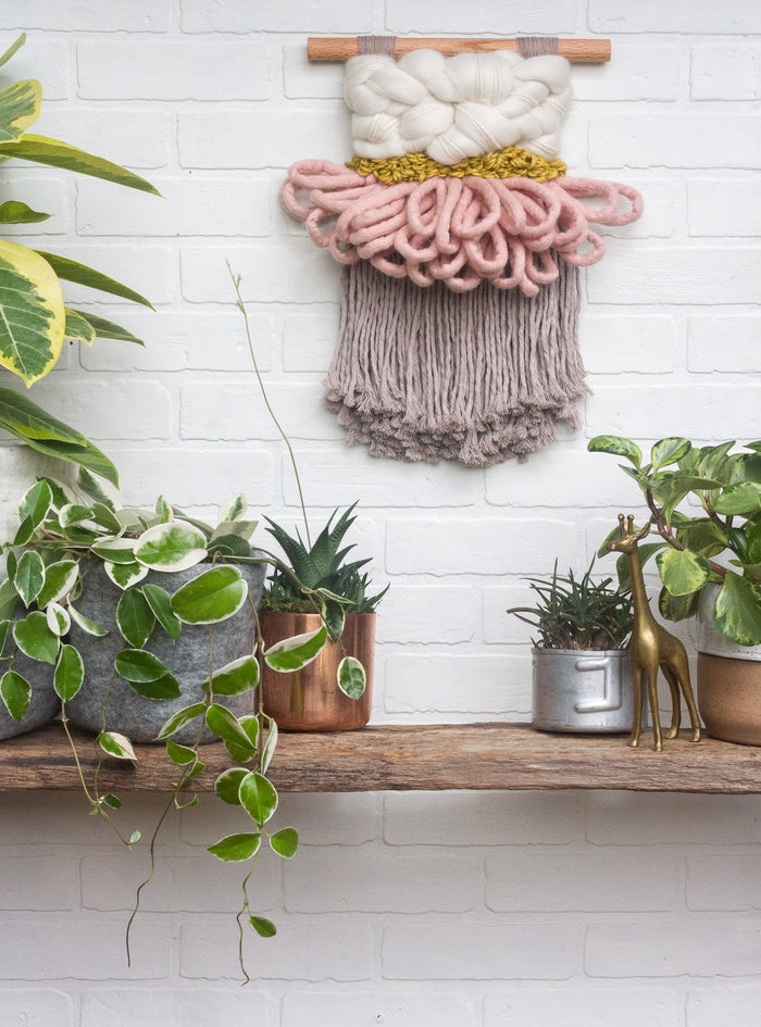 CLOUD 10 COLLECTION: Beige + Blush Cloud | Woven Wall Hanging