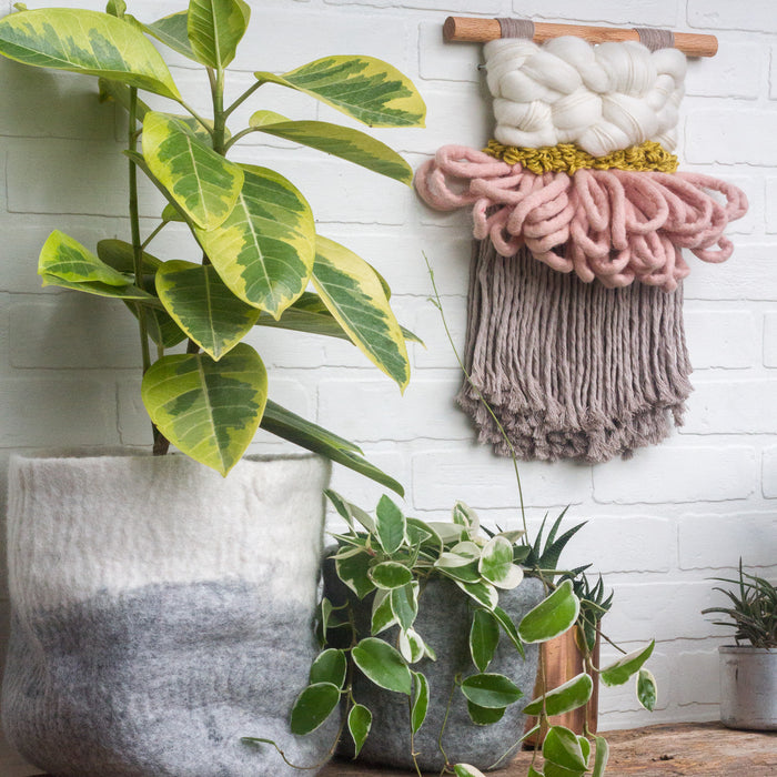 CLOUD 10 COLLECTION: Beige + Blush Cloud | Woven Wall Hanging