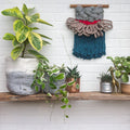CLOUD 10 COLLECTION: Blue, Beige + Red Cloud | Woven Wall Hanging