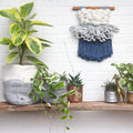 CLOUD 10 COLLECTION: Indigo + White Cloud | Woven Wall Hanging
