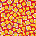 Curtain Valance - Sesame Street Big Bird Toss Red Cotton