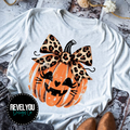Distressed Cheetah Bow Pumpkin  - PNG