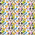Double Sided Cotton Blanket - Mickey Mouse Play All Day MM Here Comes The Fun Cotton