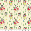 Double Sided Cotton Blanket - Snow White Meadow Cream Cotton