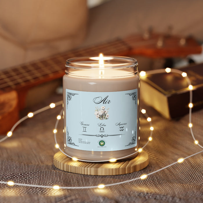 Elemental Zodiac & Spiritual Awakening Candles. Scented Soy Candle, 9oz