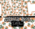 Fall Blossom Alpha Set - A-Z Upper Case