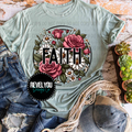 Floral Circle Faith - PNG