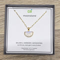 Gold Half Moon Moonstone Necklace - Lyla's: Clothing & Gifts - Online and Rockwall Texas Boutique