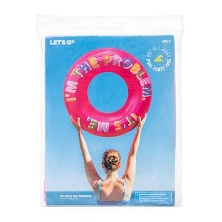 "I'm The Problem" Printed Pool Party Tube