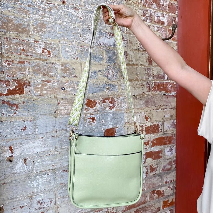 Jen & Co Posie Crossbody Handbag - Pale Lime - Lyla's: Clothing & Gifts - Online and Rockwall Texas Boutique
