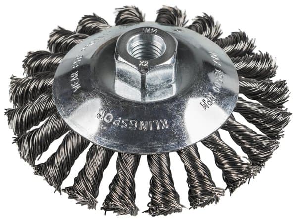 KLINGSPOR BK 600 Z Knotted Bevel Brushes – Steel