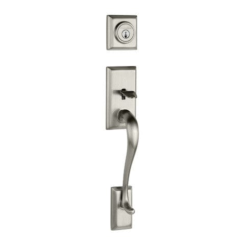 Kwikset Hawthorne Single Cylinder Handleset - Satin Nickel