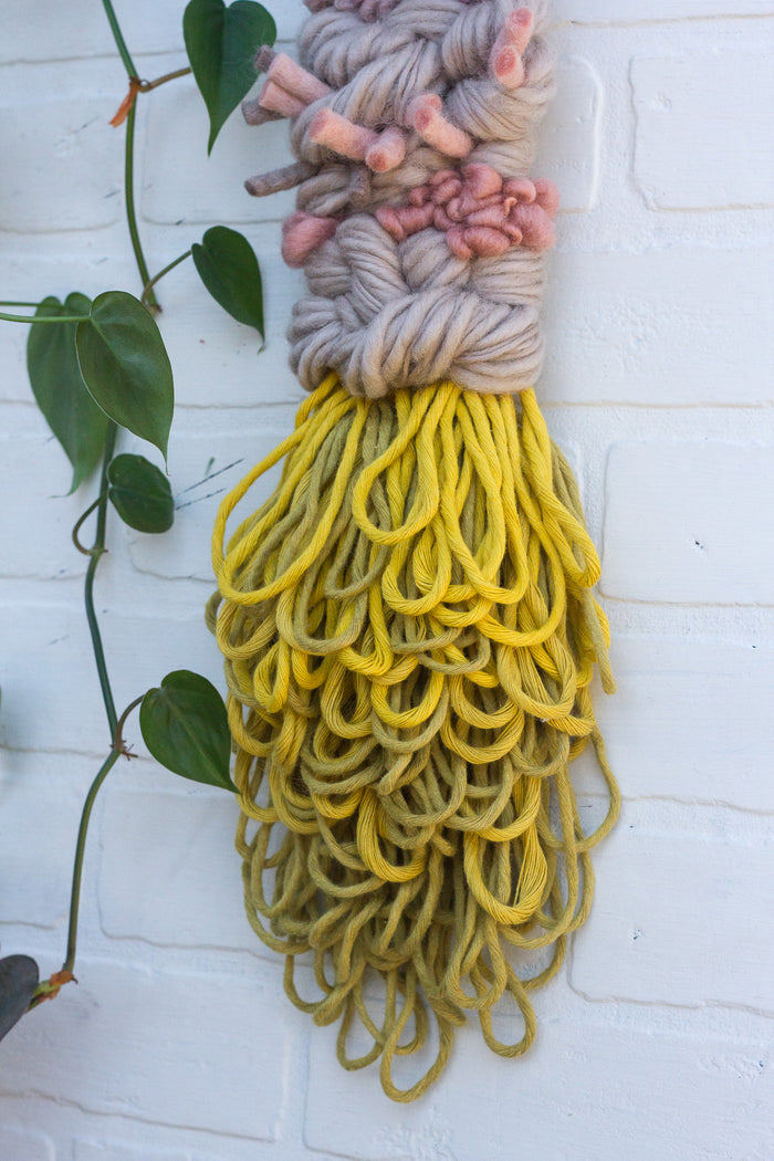 Long + Skinny Textured Woven Wall Hanging