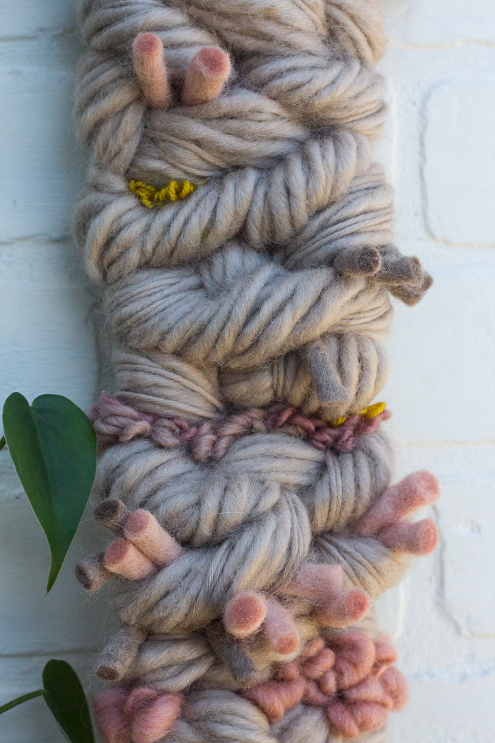 Long + Skinny Textured Woven Wall Hanging