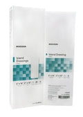Mckesson Adhesive Island Dressing: 25 Count, White, Rectangle Shape, 2" x 12" (Pad), 4" x 14"