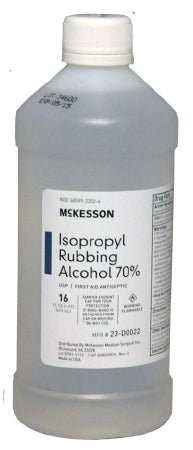 Mckesson Isopropyl Alcohol: 12 Count, 16 oz, Bottle