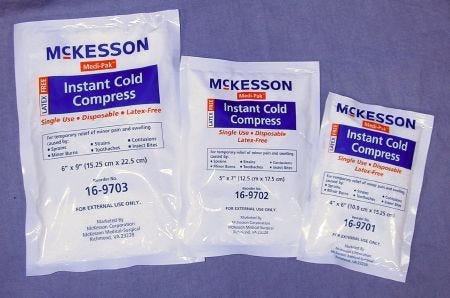 Mckesson Medi-Pak Instant Cold Pack: 24 Count, 6" x 9"