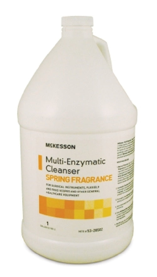 Mckesson Multi-Enzymatic Instrument Cleanser: 1 Count, 1 gallon, Spring Fresh Scent