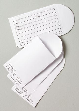 McKesson Pill Envelope, White, 2-1/4 X 3-1/2 Inch, Box of 1000