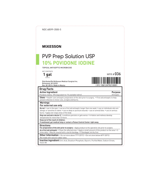 McKesson Prep Solution 1 gal Jug 10% Povidone-Iodine