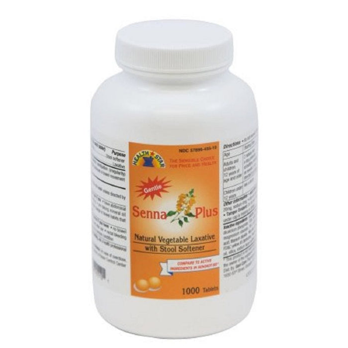 Mckesson Senna Plus Laxative Tablet 50 mg / 8.6 mg Strength Docusate Sodium / Sennosides, One Bottle of 1000 Tablets 61870919