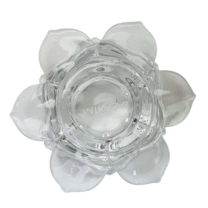 Mikasa Crystal Flower Tealight Candle Holder