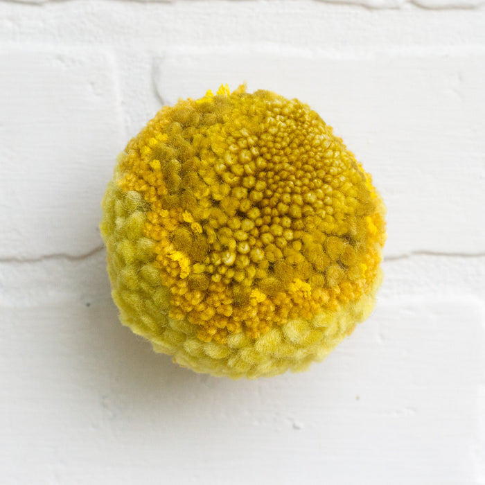 Mini Puff Fiber Sculpture | All Yellows