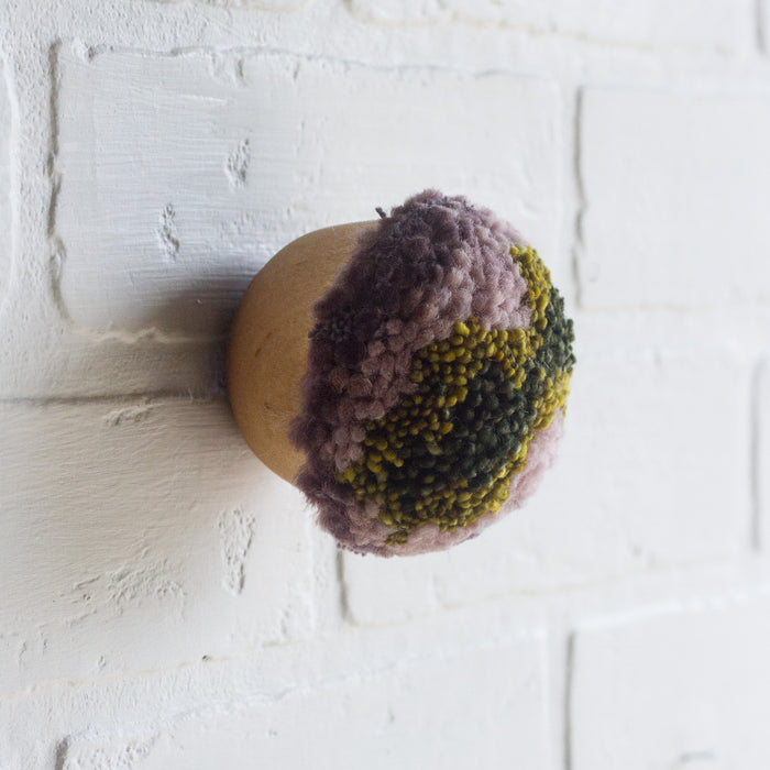 Mini Puff | Greens, Mauve and Purple