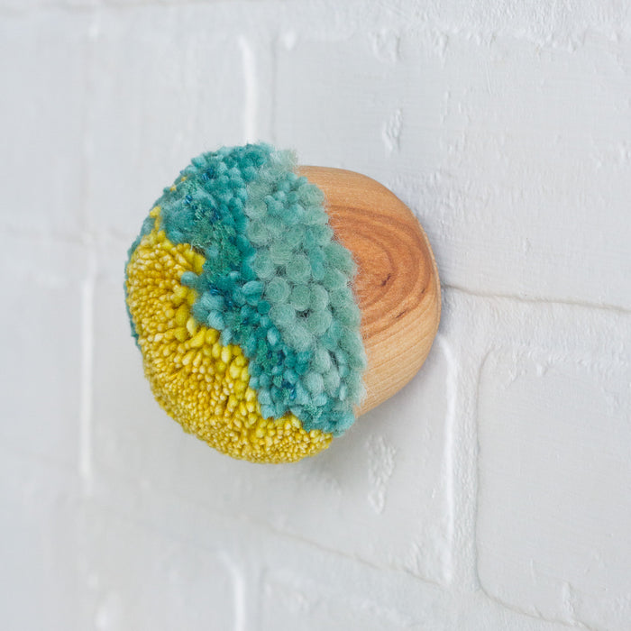 Mini Puff | Teal, Seafoam and Chartreuse