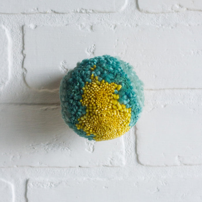 Mini Puff | Teal, Seafoam and Chartreuse