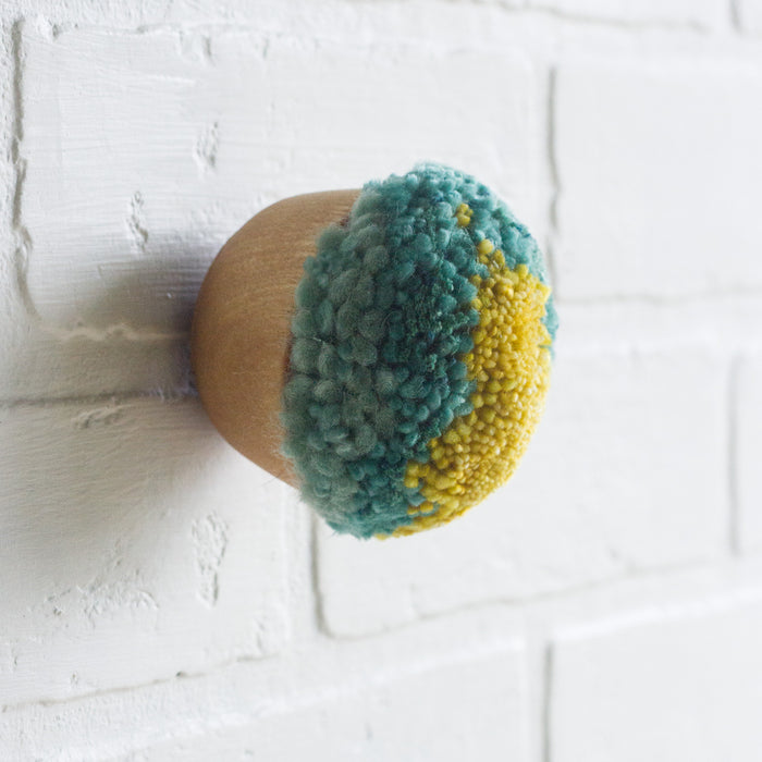 Mini Puff | Teal, Seafoam and Chartreuse