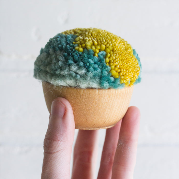 Mini Puff | Teal, Seafoam and Chartreuse