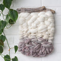 Neutral + Chunky Woven Wall Hanging on Driftwood