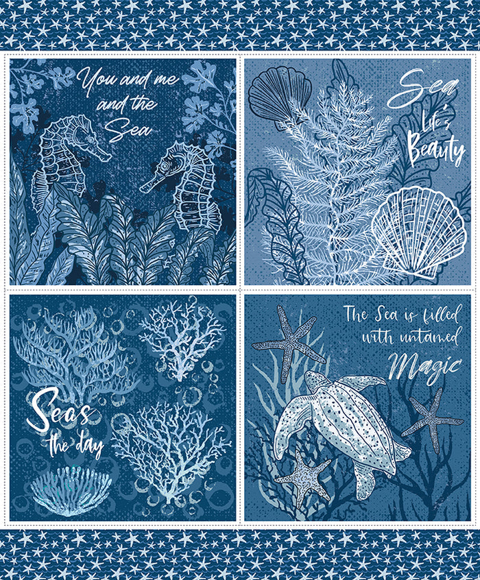 Ocean Oasis - Seas The Day Panel - 36 x 43