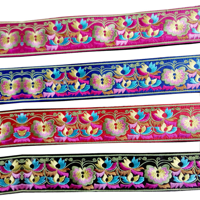 Original Retro Ethnic Style Embroidery Wide Belt Women's Embroidery Lace New Clothing Accessories Waistband
