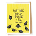 Pablo Picasso Quote Graduation Card