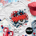 Patriotic Floral Mama - PNG