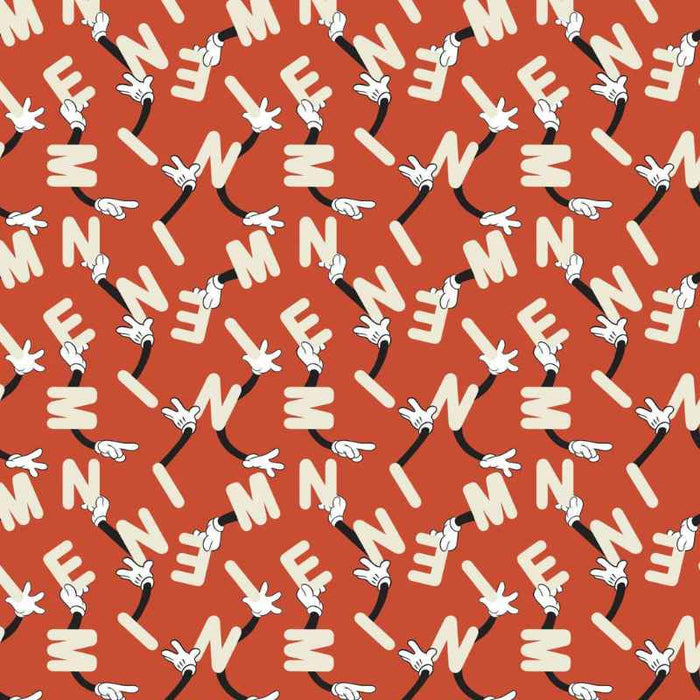 Pillowcase - Minnie Living Her Best Life Minnie Letter Play Red Cotton