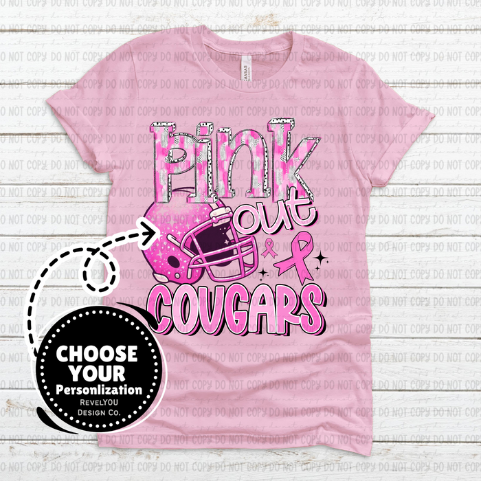Pink Out Helmet Mascot - CUSTOMIZE YOURS! - PNG